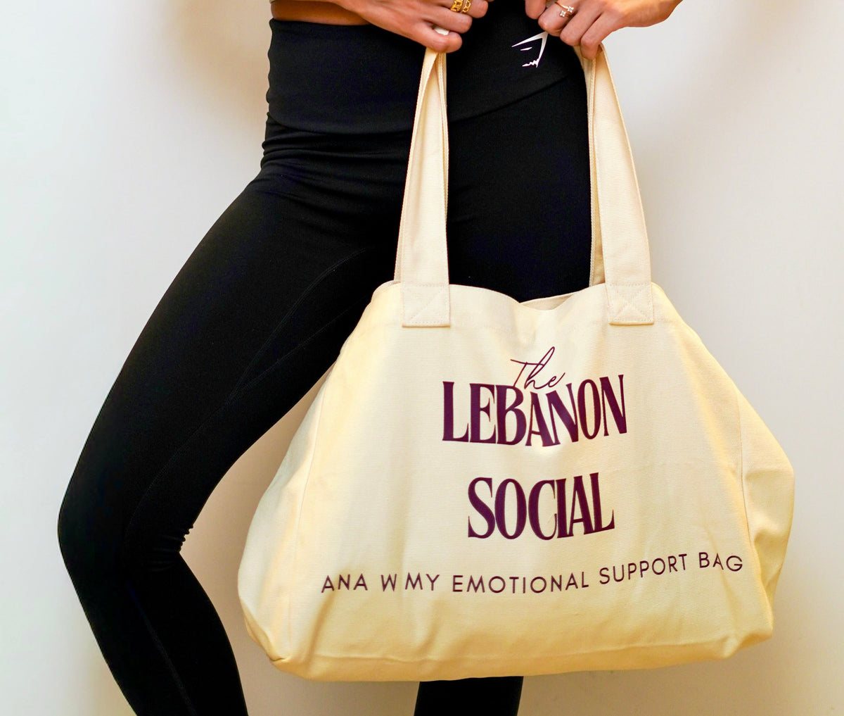 'Ana w My Emotional Support Bag' - Natural Beige